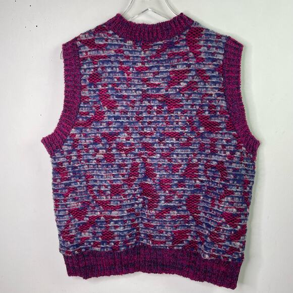 Andersson Bell Wes Wool Blend Knit Mockneck Sweater Vest Size Medium Violet NWT - Picture 6 of 15
